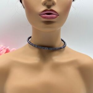 Honora Black Pearl Wrap Choker Necklace